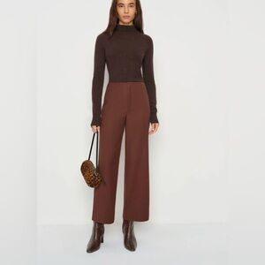 NWT Reformation Joni Cropped Pants size brown size 2